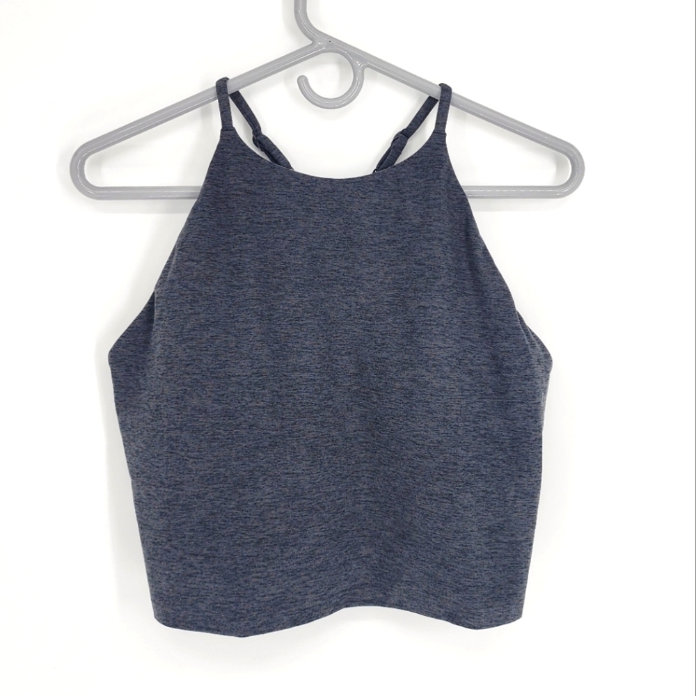 Calia NWT Cross Back Lustralux Crop Tap Shoe Heather Large